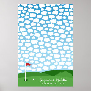 Golfbuchplakat - 150 Unterschriften Poster
