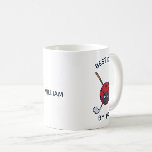 Golfbug Best Vater Par Vates Day Custom Kaffeetasse (VorderseiteRechts)