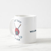 Golfbug Best Vater Par Vates Day Custom Kaffeetasse (Vorderseite Links)
