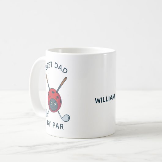 Golfbug Best Vater Par Vates Day Custom Kaffeetasse (Vorderseite Links)