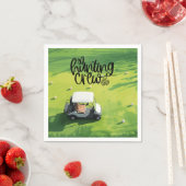 Golfcart-Jagdgruppe zu Ostern Serviette (Beispiel)