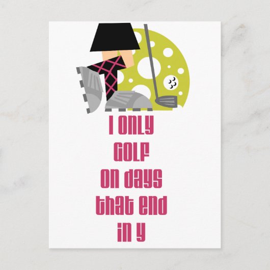 GolfChick Days Postkarte (Vorderseite)