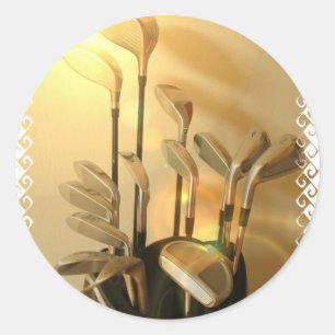 Golfclub-Aufkleber Runder Aufkleber