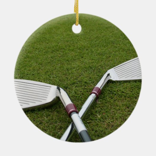 Golfclub-Entwurfs-Verzierung Keramik Ornament (Hinten)