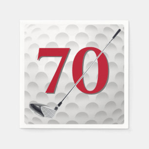 Golfclub Napkins, 70. Geburtstag Serviette