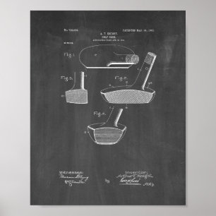 Golfclub-Patent - Tafel Poster