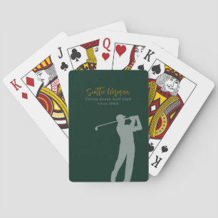 Golfclub-Spieler   Mann spielt Golf Spielkarten