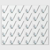 Golfclub- und Golfballentwurf Geschenkpapier (Flach)