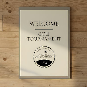 Golfclub-Verband-Turniername Willkommen Poster