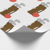 Golfclubs Geschenkpapier (Ecke)