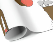 Golfclubs Geschenkpapier (Rolleneckpunkt)