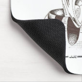 Golfclubs in Schwarzem u. im Weiß - Mausunterlage Mousepad (Ecke)