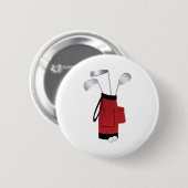 Golfclubs und Tasche Button (Vorne & Hinten)