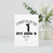 Golfdesigns Postkarte (Stehend Vorderseite)