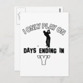 Golfdesigns Postkarte (Vorne/Hinten)