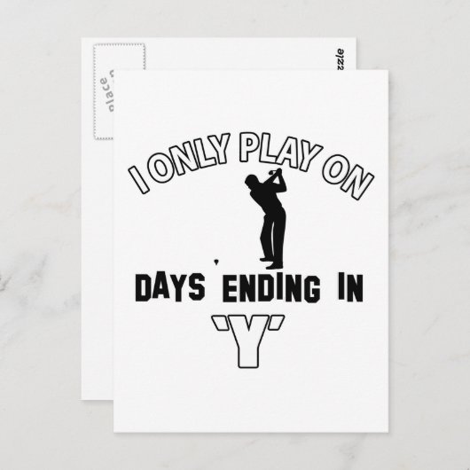 Golfdesigns Postkarte (Vorne/Hinten)