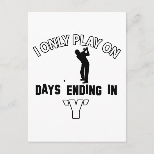 Golfdesigns Postkarte (Vorderseite)