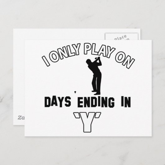 Golfdesigns Postkarte (Vorne/Hinten)