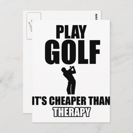 Golfdesigns Postkarte (Vorne/Hinten)