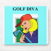 Golfdiva Mousepad (Vorne)