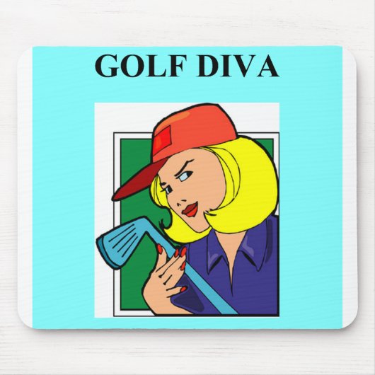 Golfdiva Mousepad (Vorne)
