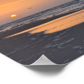 Golfe bei Sonnenaufgang am Strand von Florida Poster (Ecke)