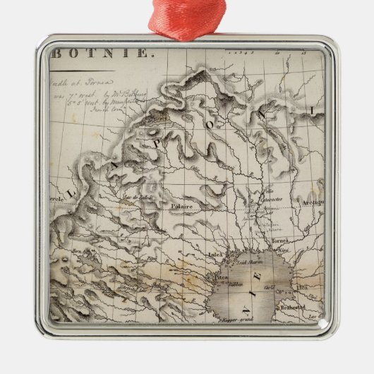 Golfe de Botnie Ornament Aus Metall (Vorne)