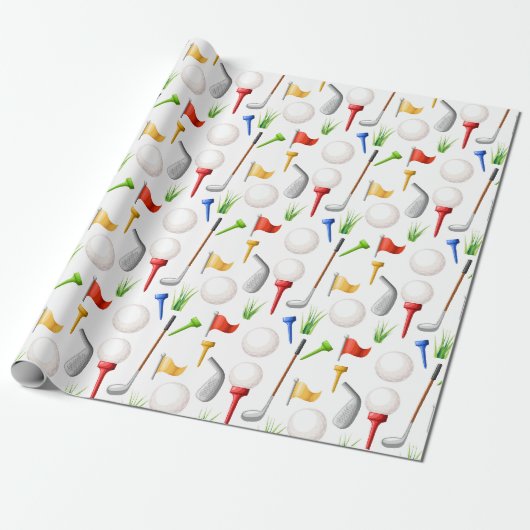Golfen geschenkpapier (Ungerollt)
