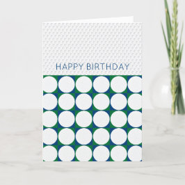 Golfen Glücklich zum Geburtstag Neue Botschaft Mod Feiertagskarte
