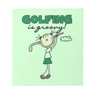 Golfen ist Groovy Notizblock