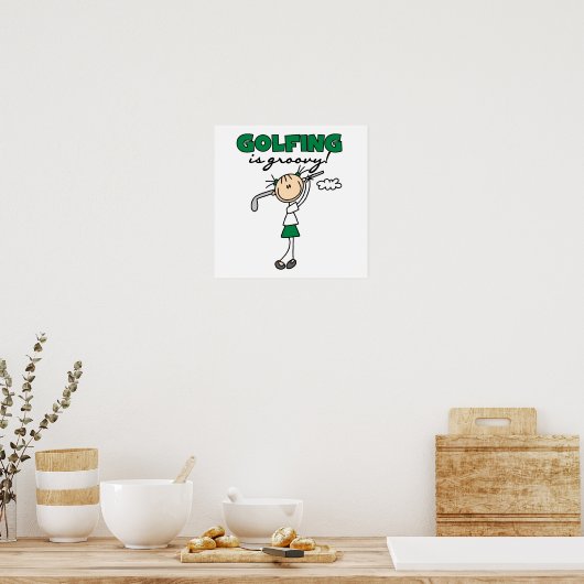 Golfen ist Groovy Poster (Küche)