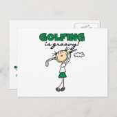 Golfen ist Groovy Postkarte (Vorne/Hinten)