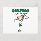 Golfen ist Groovy Postkarte (Vorderseite)
