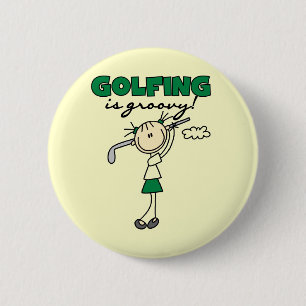 Golfen ist Groovy T-Shirts und Geschenke Button