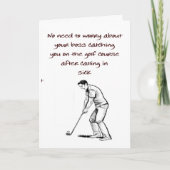 Golfen Karte (Vorderseite)