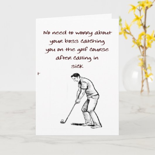 Golfen Karte (Gelbe Blume)