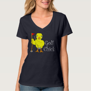 Golfen Kick Weißer Text T-Shirt