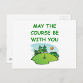 Golfen Postkarte (Vorne/Hinten)