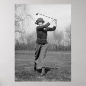 Golfen von Frauen: 1920er Poster (Vorne)