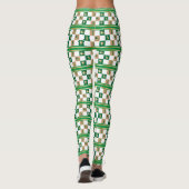 Golfen zu Weihnachten - Minimalistisches Golfmuste Leggings (Rückseite)