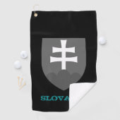 Golfend Slowakei & Slowakei Wappen / Flagge Golfhandtuch (Insitu)