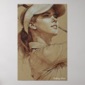 Golfende Mama Poster (Vorne)