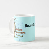 Golfende Opa-Tasse Kaffeetasse (Vorderseite Links)