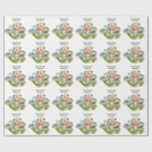 Golfer 2. Geburtstag Geschenkpapier (Flach)