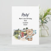 Golfer 5th Birthday Girl Rett Date Einladung (Stehend Vorderseite)