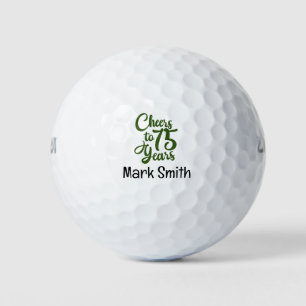 Golfer 75. Geburtstag Golfball