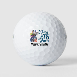 Golfer 75. Geburtstag Golfball