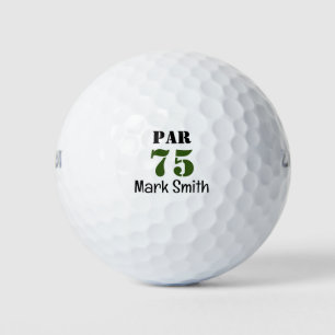Golfer 75. Geburtstag Golfball