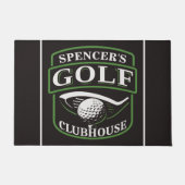 Golfer ADD NAME Pro Golf Player Club Clubhaus Fußmatte (Vorderseite)