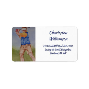 Golfer-Adresse Adressaufkleber